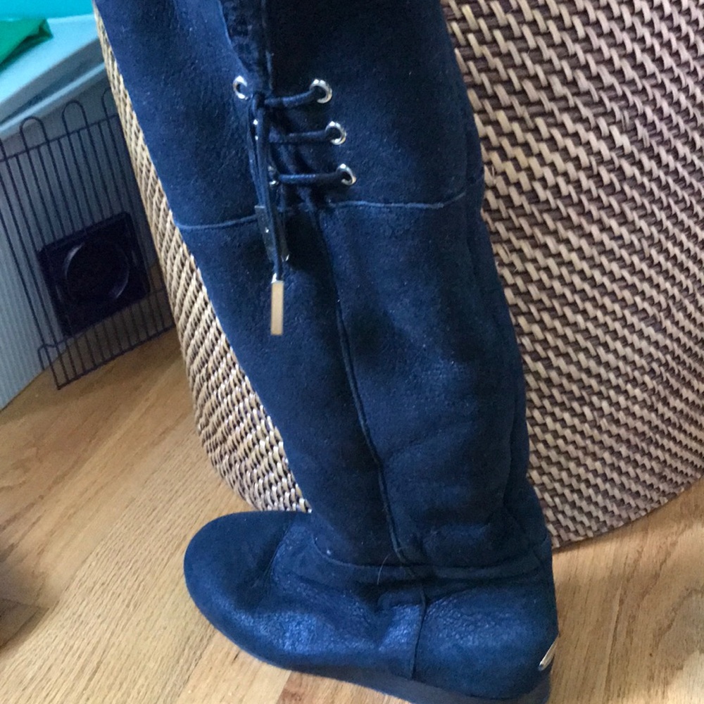 Jimmy Choo Knee High Black Comfort Boots